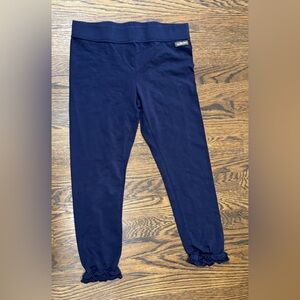 Matilda Jane women’s ruffle leggings Size M Navy